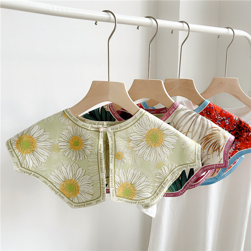 Women'S Fashion Essentials - Moda floreale collari staccabili scialli per