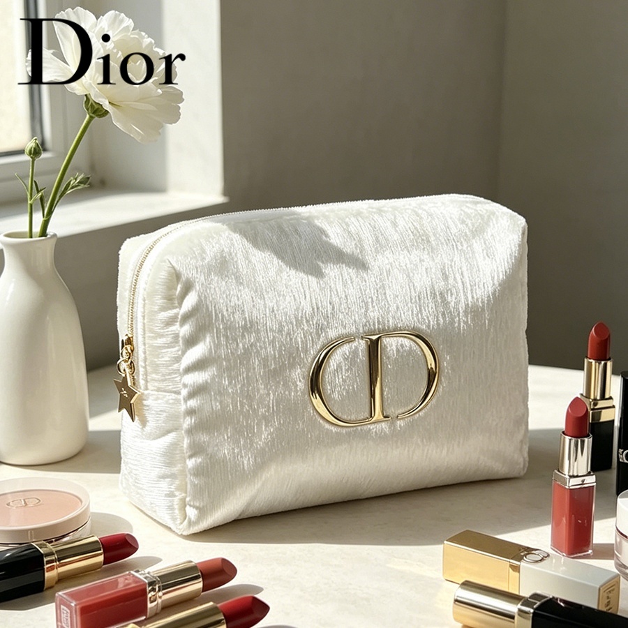 Women'S Fashion Essentials - Borsa da viaggio in velluto bianco