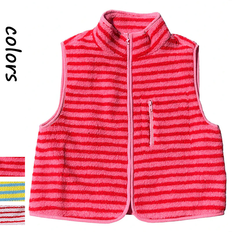 Women'S Fashion Gilet - Gilet Lussuoso Foderato in Sherpa, Gilet