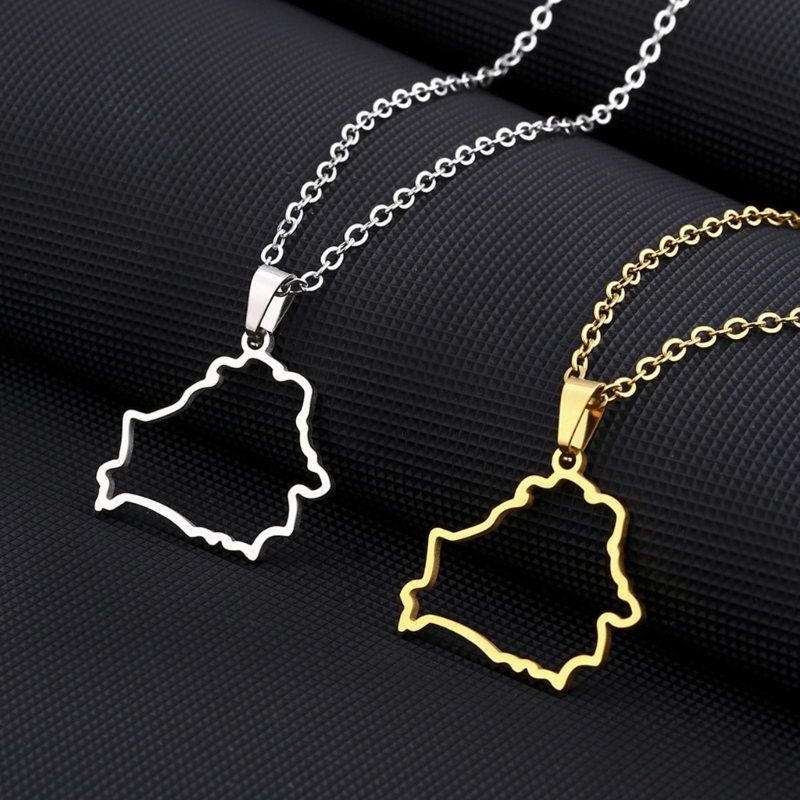 Women'S Fashion Guide - Nuova collana con ciondolo mappa bielorussia