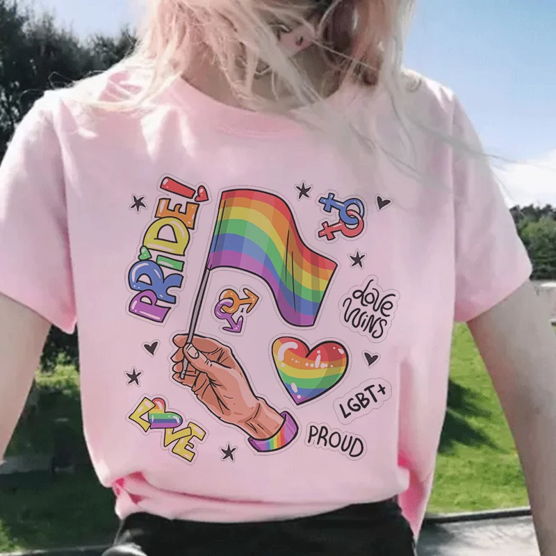 Women'S Fashion Vogue - T-Shirt da donna estetiche LGBT 2024