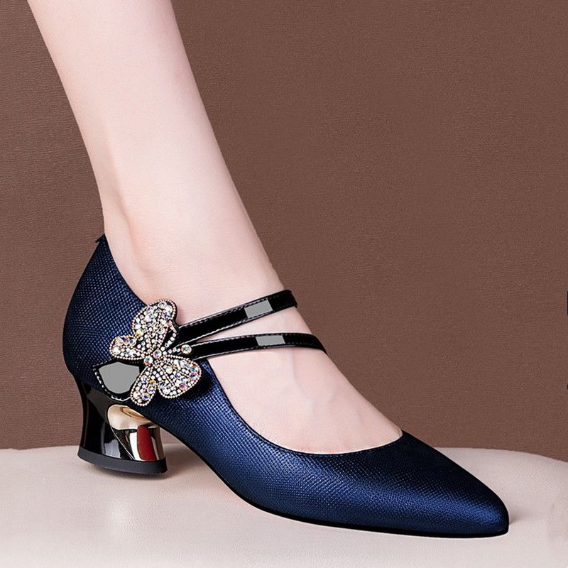 Women'S Fashion Vogue - FHC Tacchi medi in pelle poco