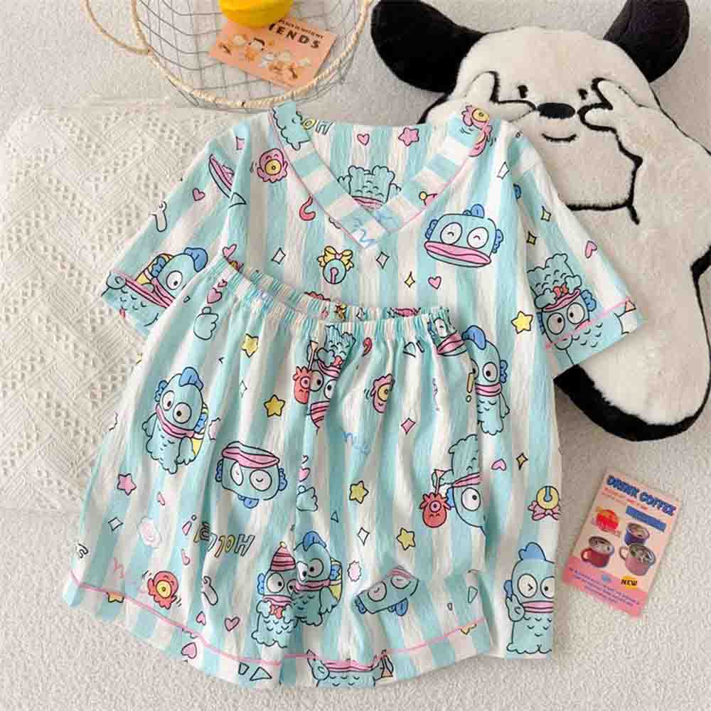 Women Fashion Drawing - Pigiama da donna Sanrio Hangyodon, set