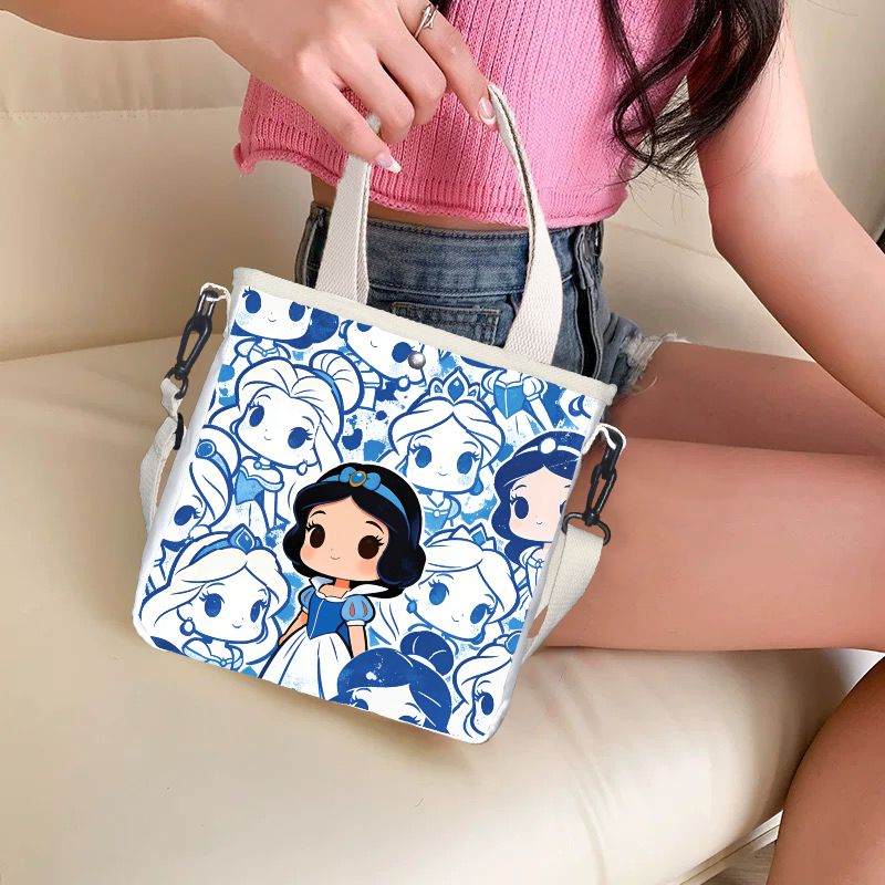 Canvas Tote Bag - Borsa tote con stampa di personaggi