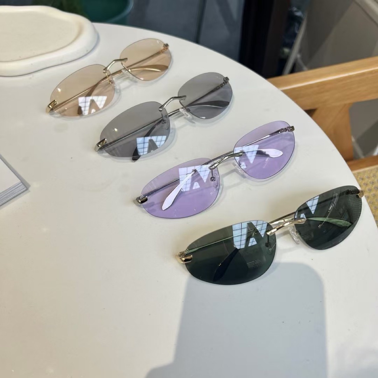 Women'S Fashion Essentials - Tonalità senza montatura UV400, occhiali da