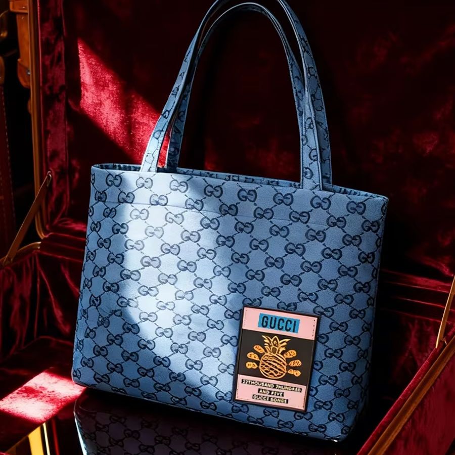 Canvas Tote Bag - Borsa GUCCI da donna in tela,