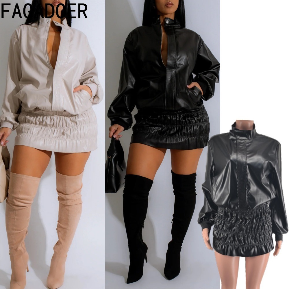 Women'S Fashion Quarter Zip - FAGADOER Set da 2 pezzi in