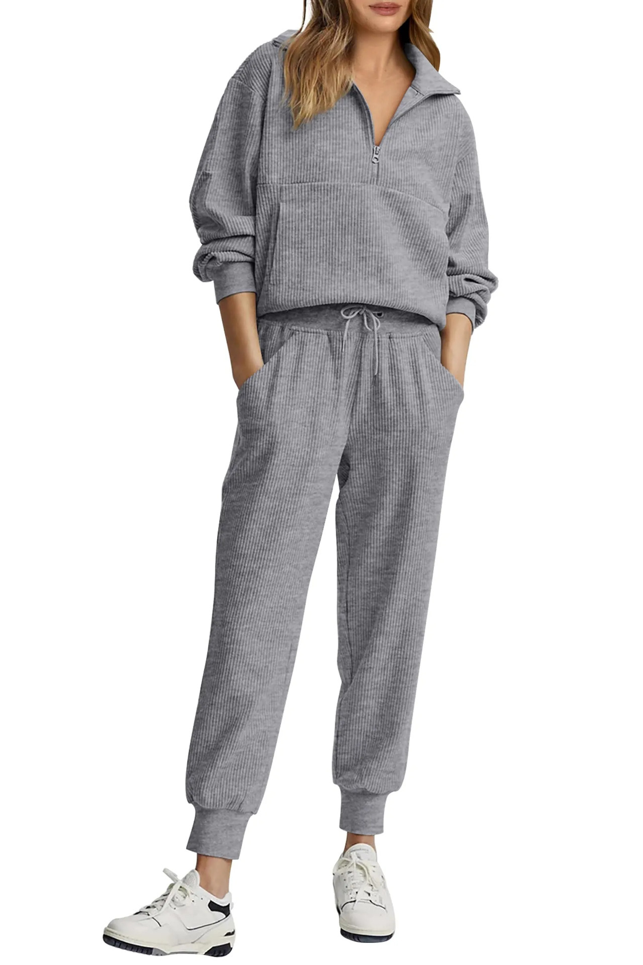 Women'S Fashion Quarter Zip - Set Casual da Donna Amazon Independent