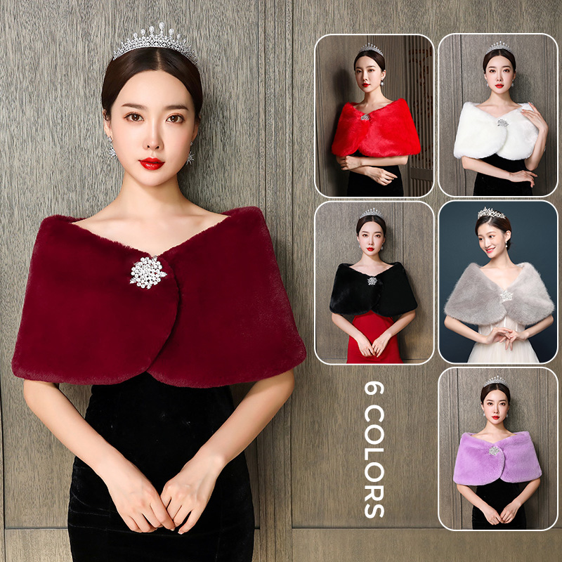 Women'S Fashion Essentials - Scialle da sposa da donna Mantella