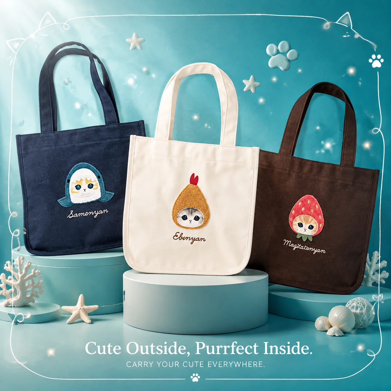 Canvas Tote Bag - Borsa a Tracolla in Tela Fatta
