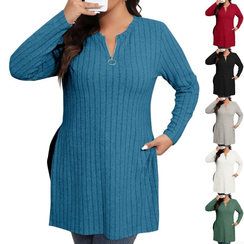 Women'S Fashion Quarter Zip - 77HE Pullover con zip a quarto