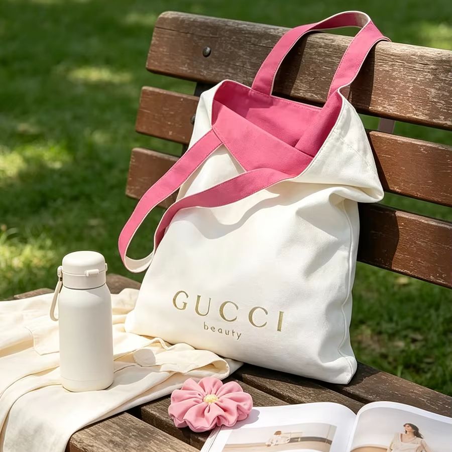 Canvas Tote Bag - Borsa GUCCI da donna in tela,