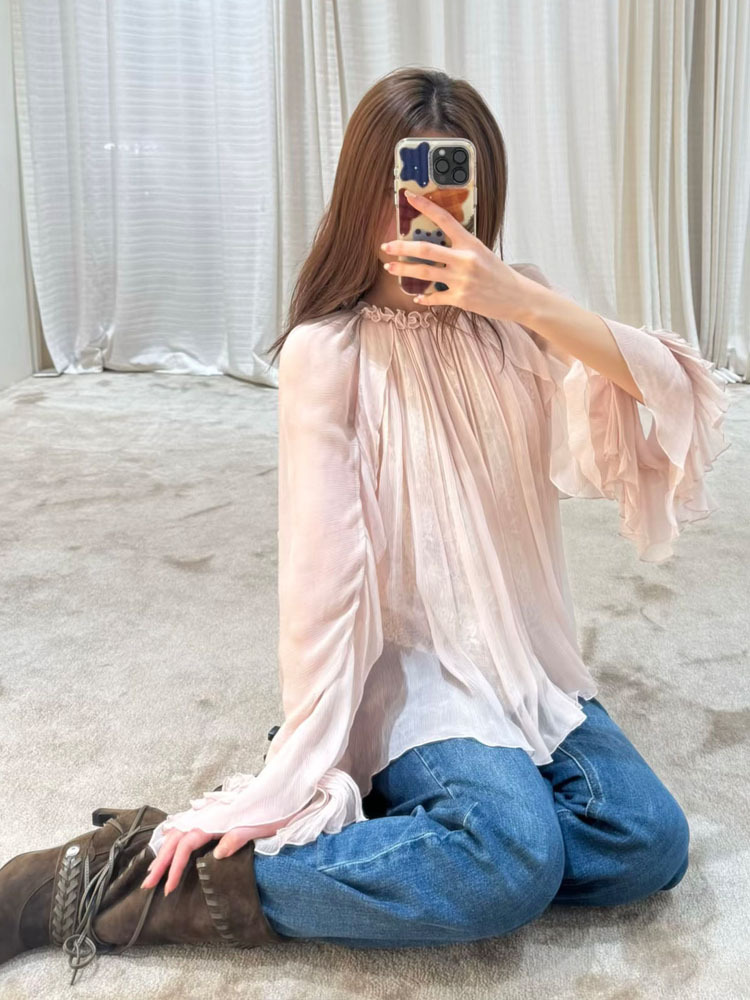 Top ampio con volant in pizzo, - Women'S Fashion For Summer 2026 recensione e prezzo