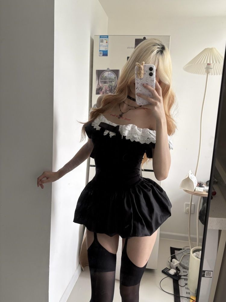 Completo Coquette Coreano Sexy - Ruched Dress Mini recensione e prezzo