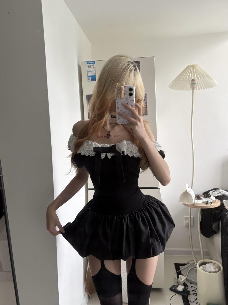 Completo Coquette Coreano Sexy - Ruched Dress Mini recensione e prezzo