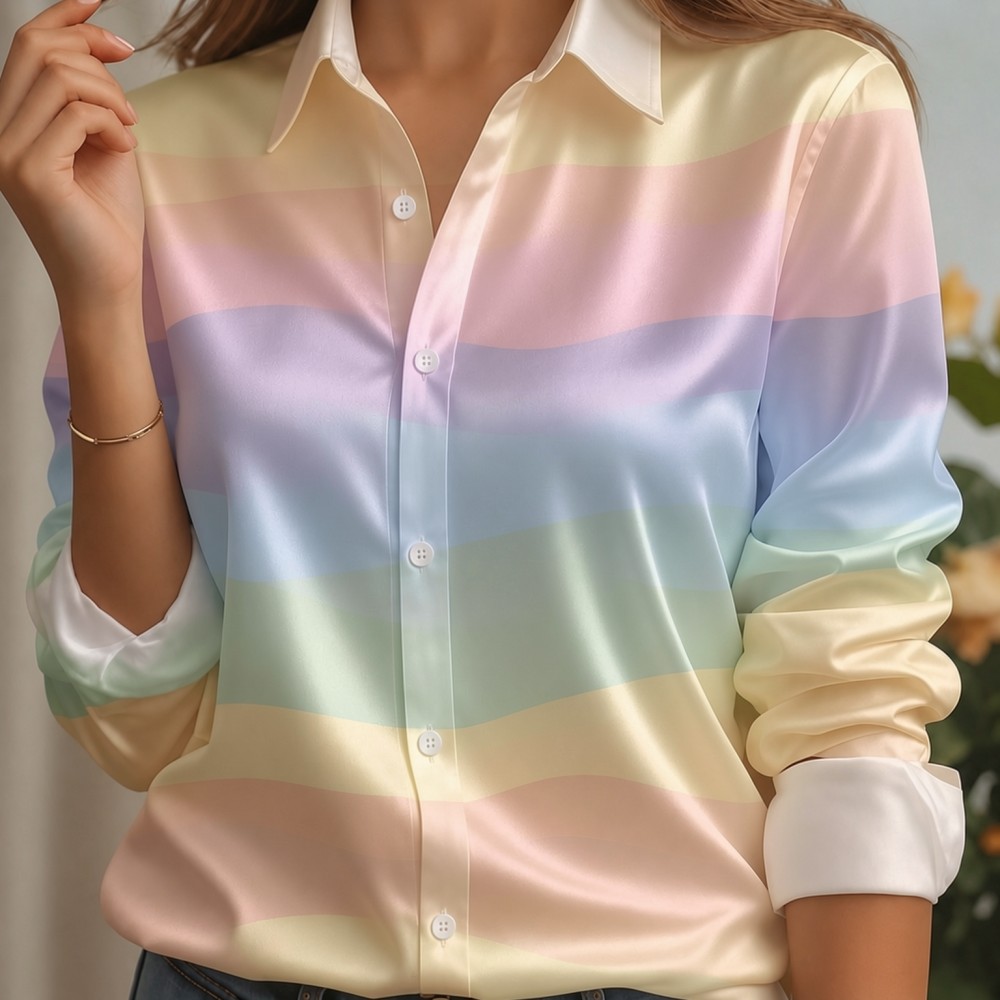 Camicia da donna in raso con c - Women'S Fashion Essentials recensione e prezzo