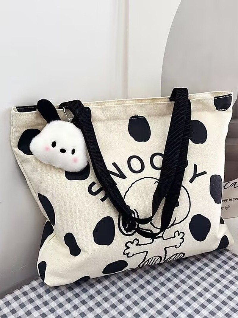 Borsa a Tracolla in Tela con M - Canvas Tote Bag recensione e prezzo