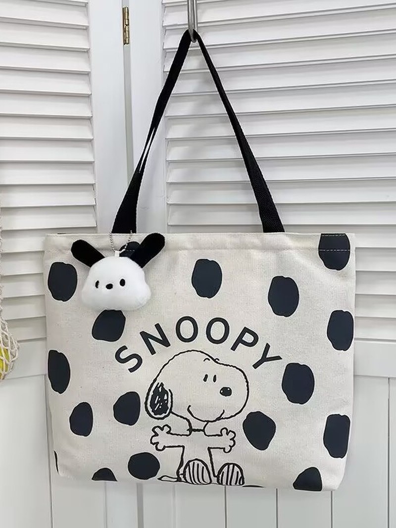 Borsa a Tracolla in Tela con M - Canvas Tote Bag recensione e prezzo