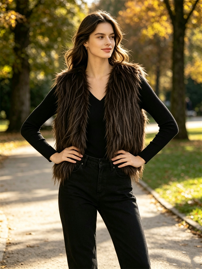 Gilet in Pelliccia Sintetica d - Women'S Fashion Gilet recensione e prezzo