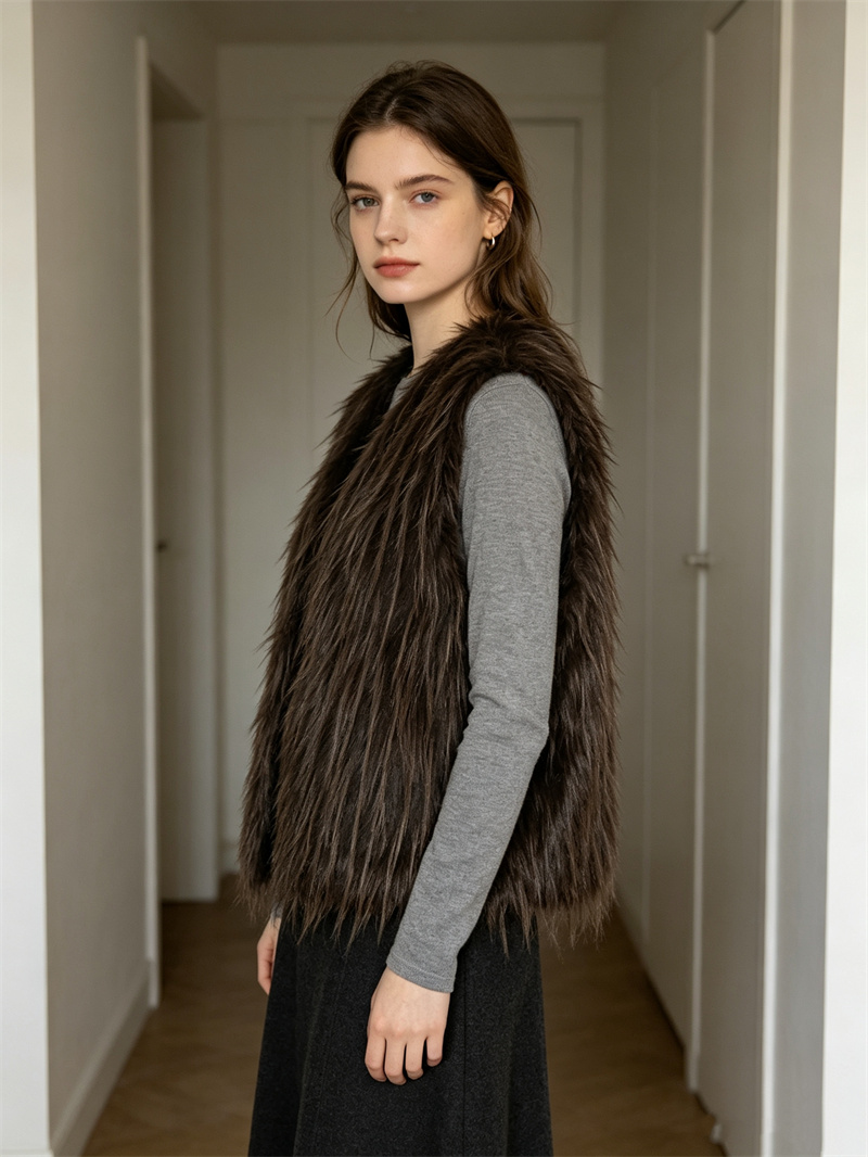 Gilet in Pelliccia Sintetica d - Women'S Fashion Gilet recensione e prezzo