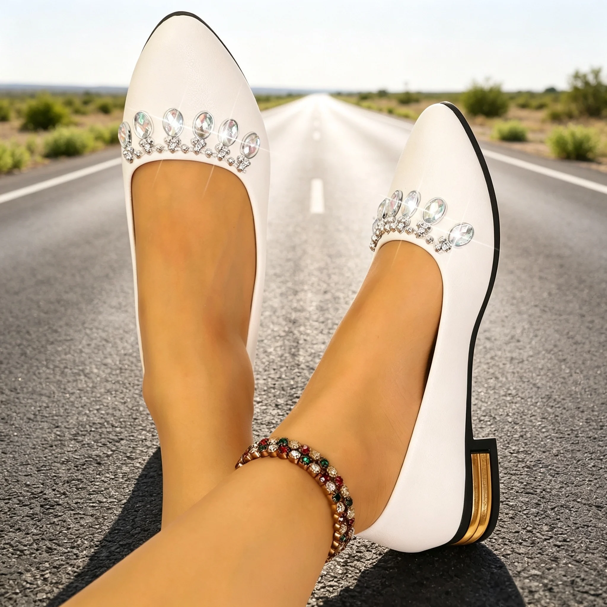 Scarpe Basse da Donna a Punta, - Women Fashion Heels recensione e prezzo