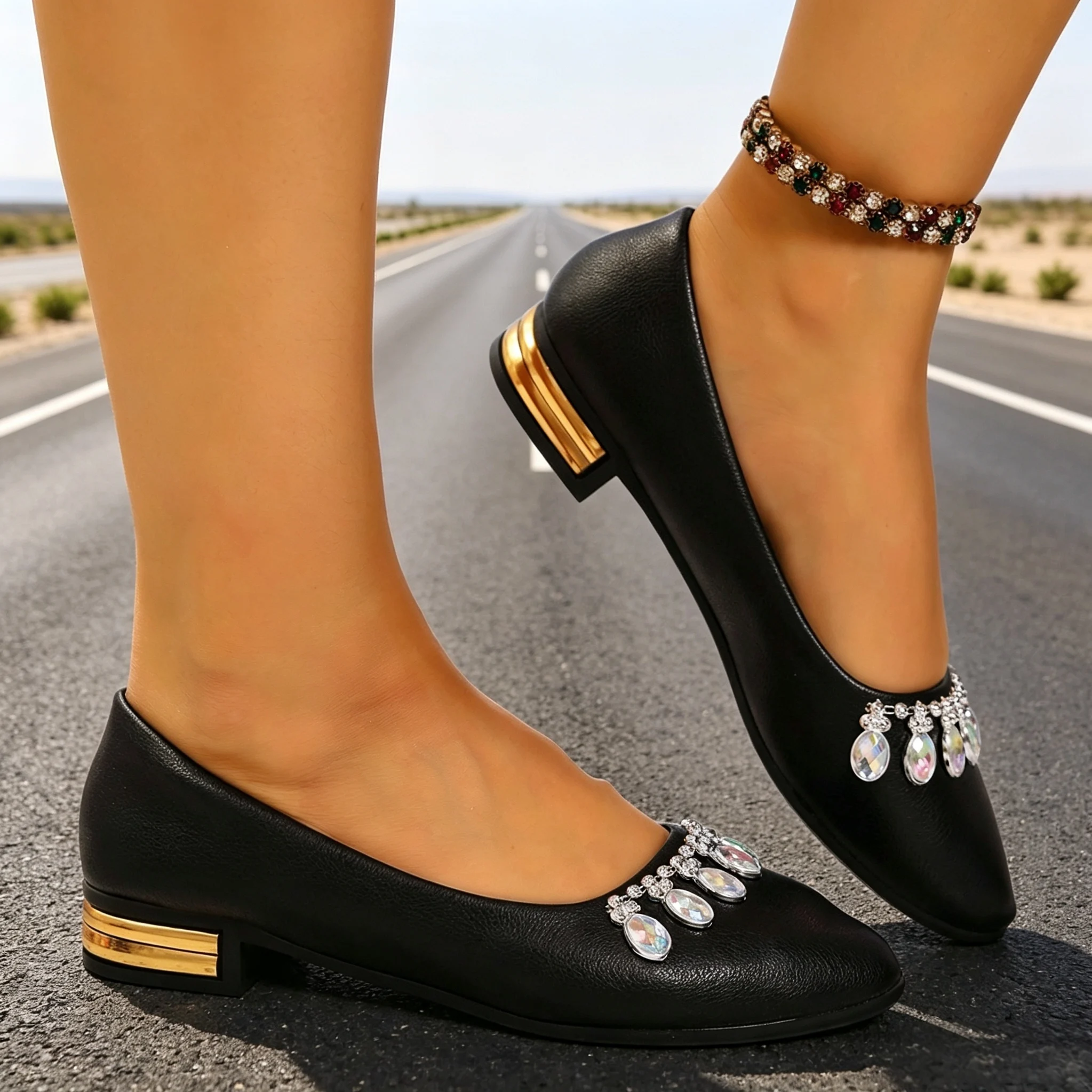 Scarpe Basse da Donna a Punta, - Women Fashion Heels recensione e prezzo