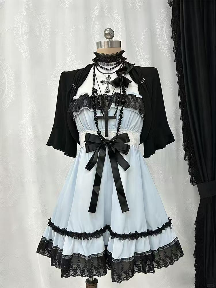 Set di 2 Pezzi Moda Gotica Pun - Ruched Dress Mini recensione e prezzo
