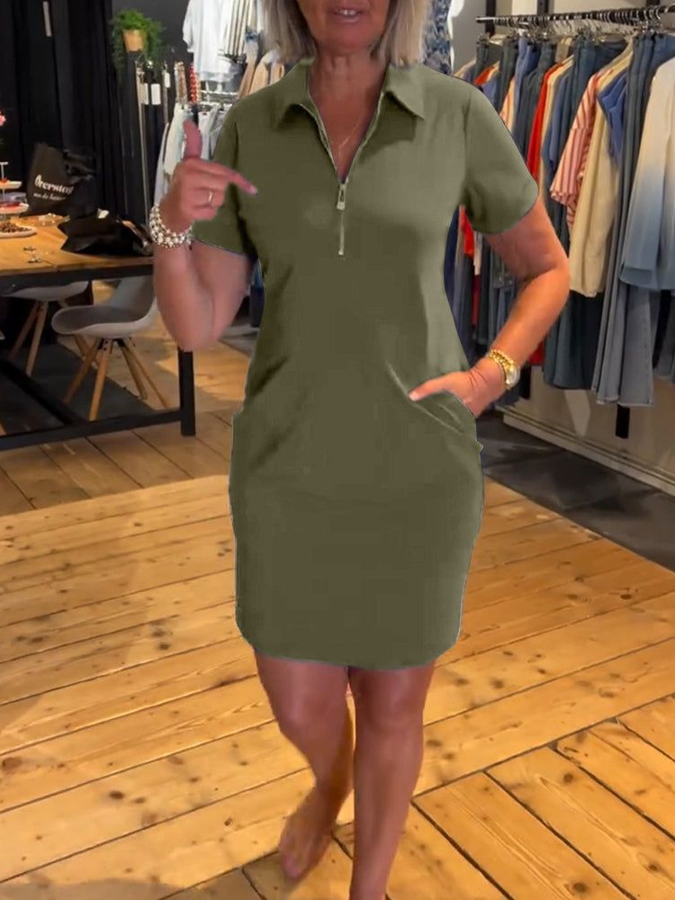 Abito Mini Elegante da Donna E - Women'S Fashion Quarter Zip recensione e prezzo