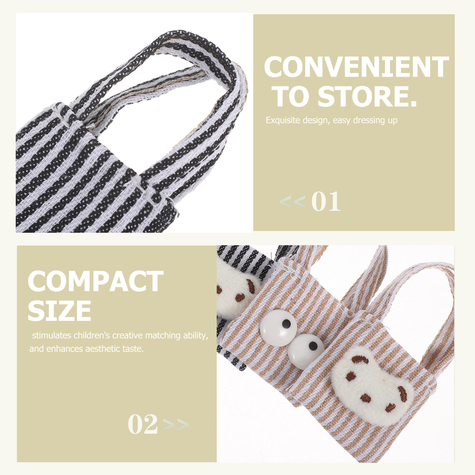 Set di 4 Borse a Tracolla in M - Canvas Tote Bag recensione e prezzo