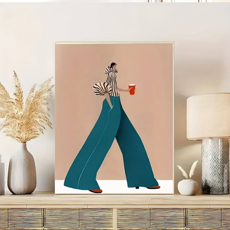 Pantaloni blu alla moda Donna  - Women Fashion Drawing recensione e prezzo